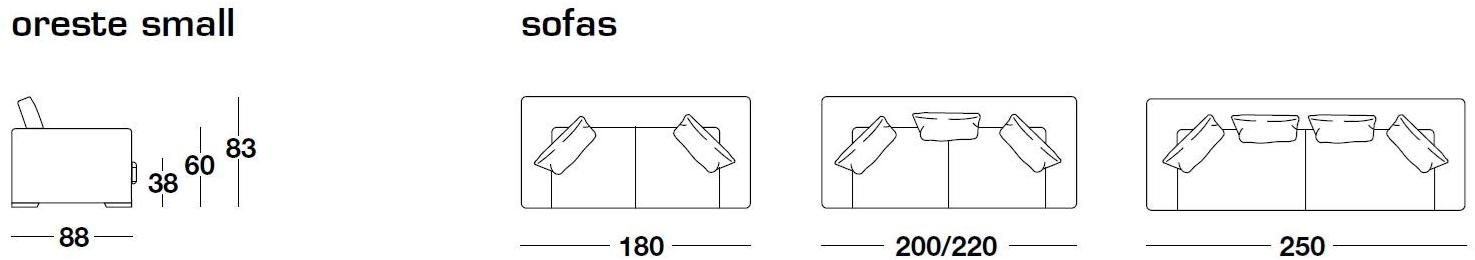 Frigerio Salotti 4-х местный тканевый диван Oreste sun-id-1349396 - Вид №1