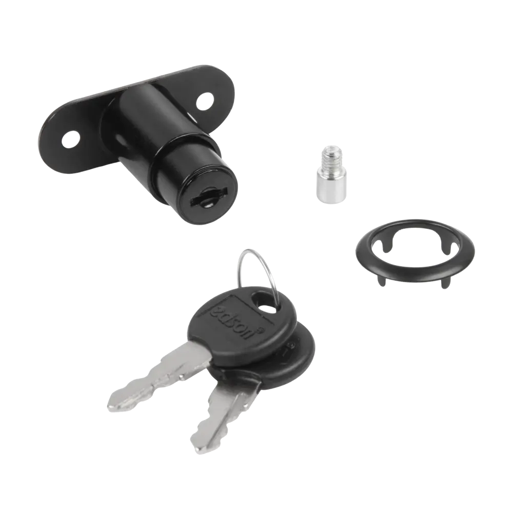 Замок мебельный врезной 20x19 мм цвет черный 1 шт Santreyd STLM-2004029