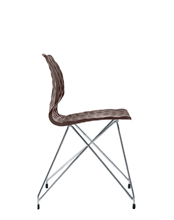 Uni 553 Стул с каркасом из стальной проволоки. Полипропиленовая оболочка. Et al. Uni