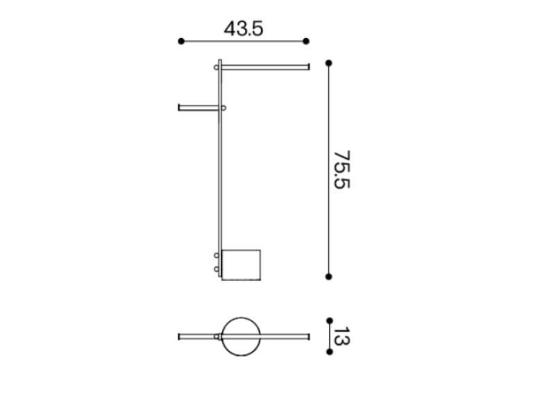 Металлический держатель для полотенец / держатель для полотенец Ex.T Nouveau ARCH-00095790 - Вид №3