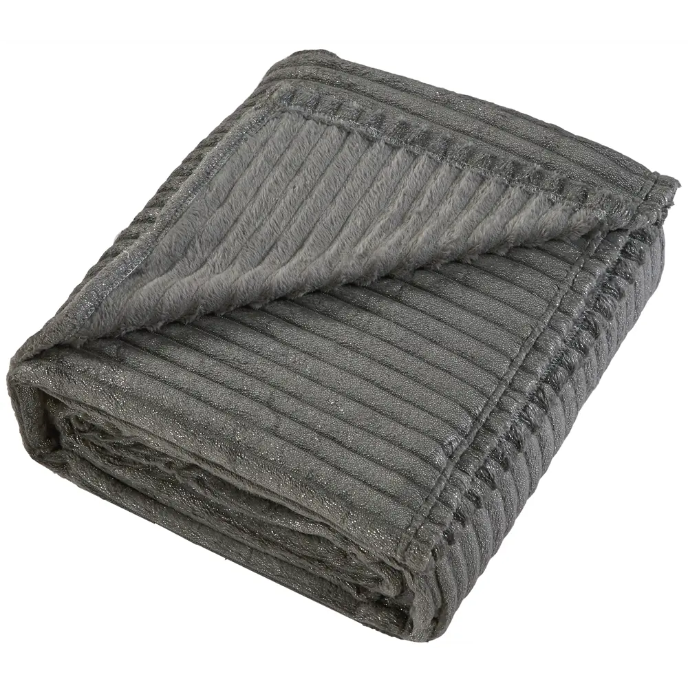Плед Alitea 180x200 см велсофт цвет графит 89337506 STLM-2001170 СТОЛИЦА ТЕКСТИЛЯ