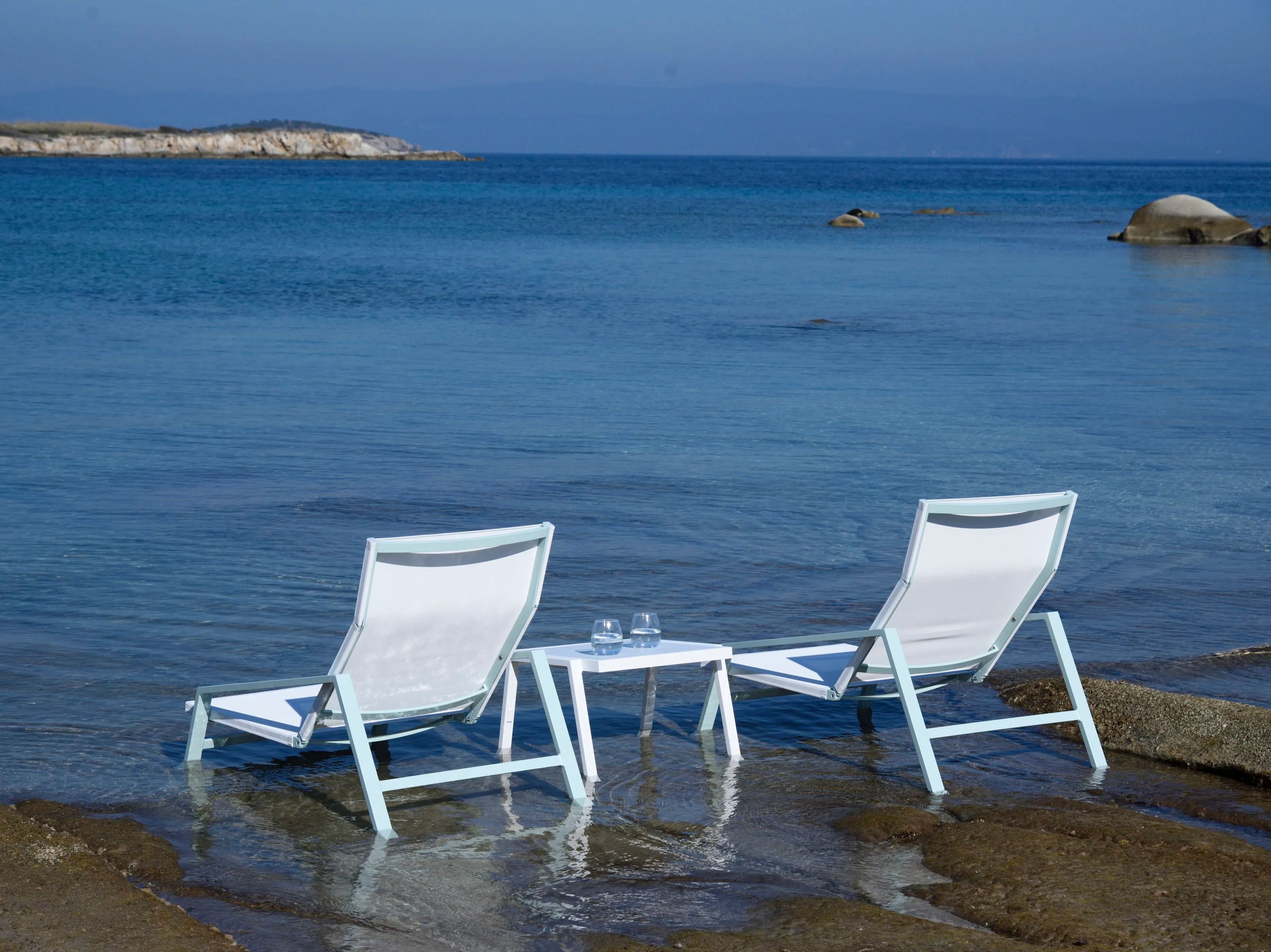 Прямоугольный алюминиевый журнальный столик 10Deka Pulvis ARCH-00139927