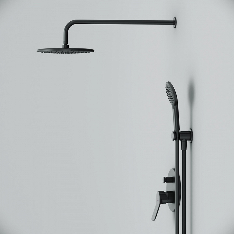 FB85A1RH22 набор: см-ль д/в/душа верхний душ 220 мм держатель д/верхн.душа душ.набор (ручн AM.PM X-Joy  - Вид №3