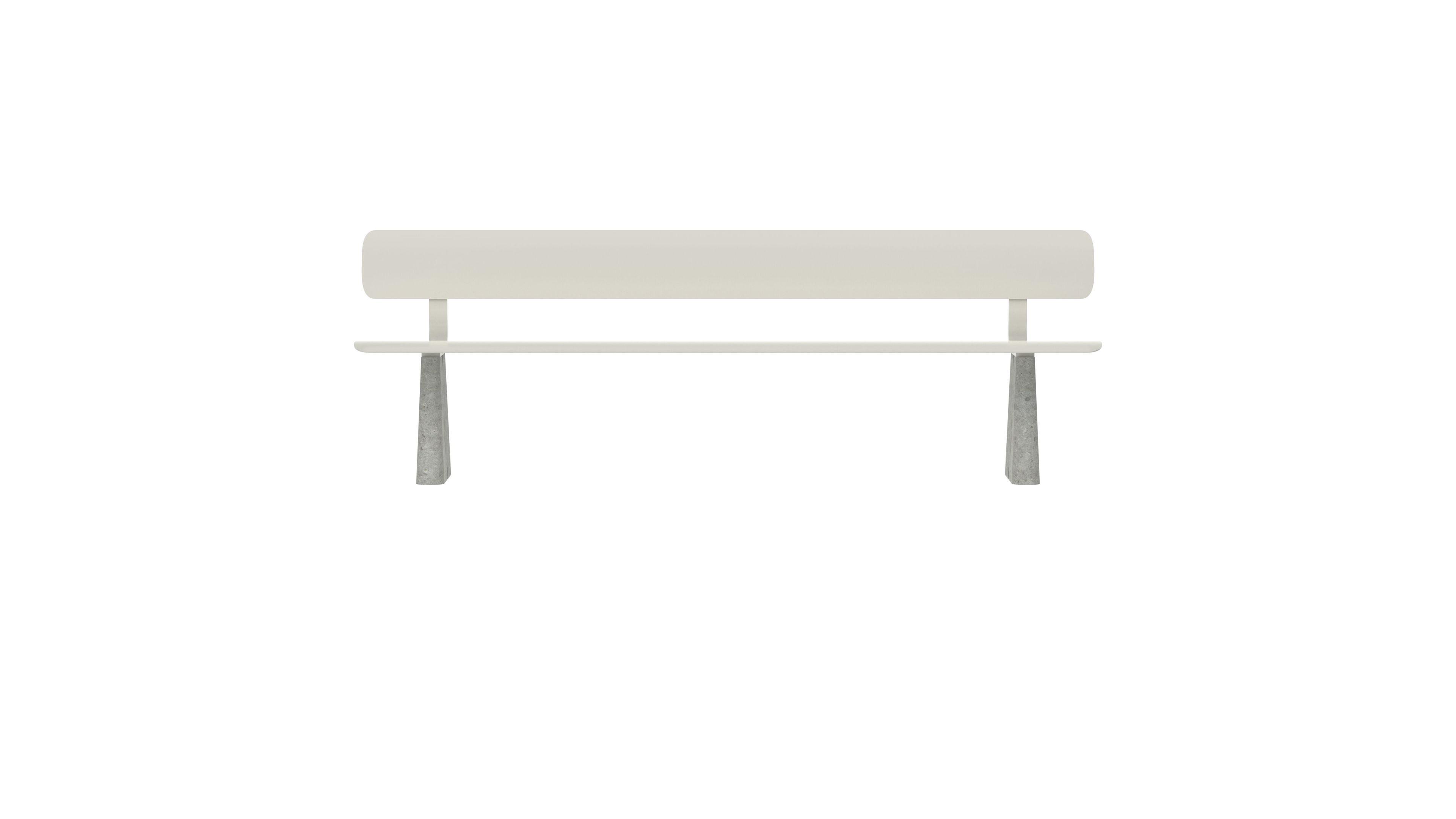 Стальная скамья с порошковым покрытием со спинкой FUNCTIONALS BEN ARCH-00041367 - Вид №31