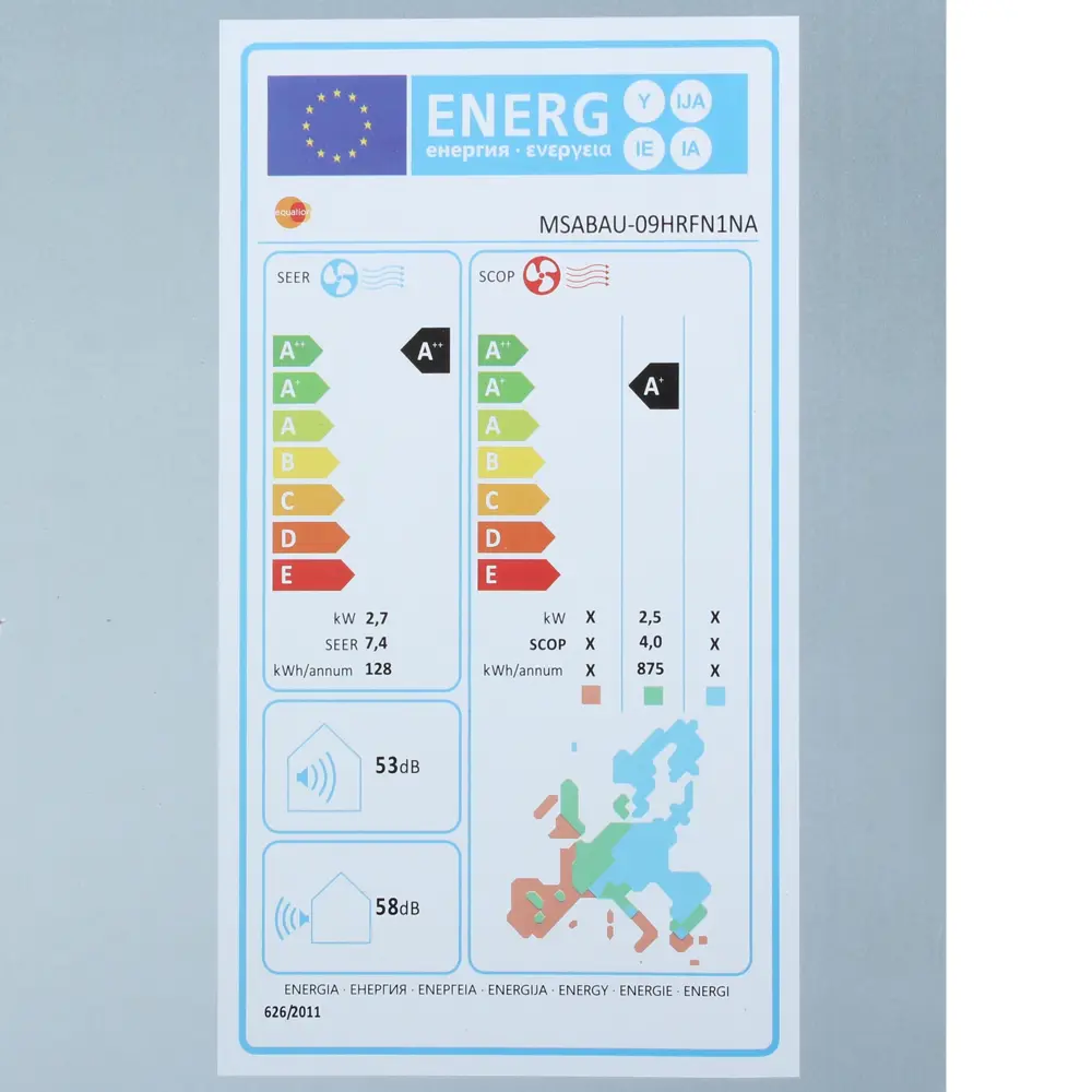 Сплит система инверторная Equation, 9K BTU, охлаждение/обогрев STLM-2161243 - Вид №9