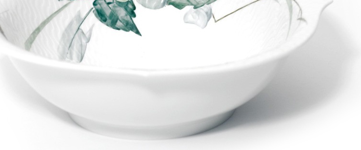 89192 Meissen Салатник круглый 22см "Игра волн, рельеф, дикая флора" Фарфор 