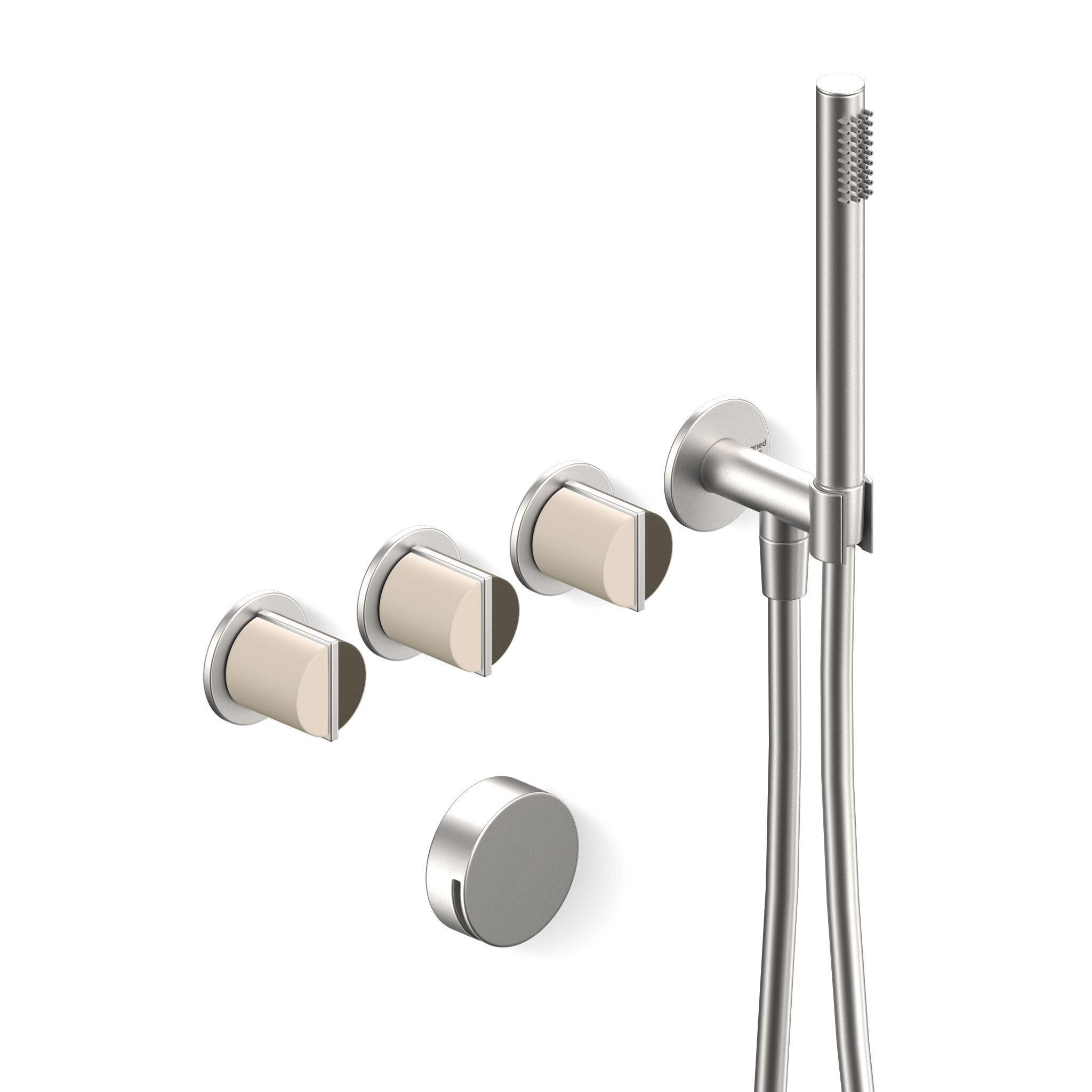 Настенный набор для ванны с 4 отверстиями и ручным душем Varied Forms Macaron ARCH-00093255 - Вид №6