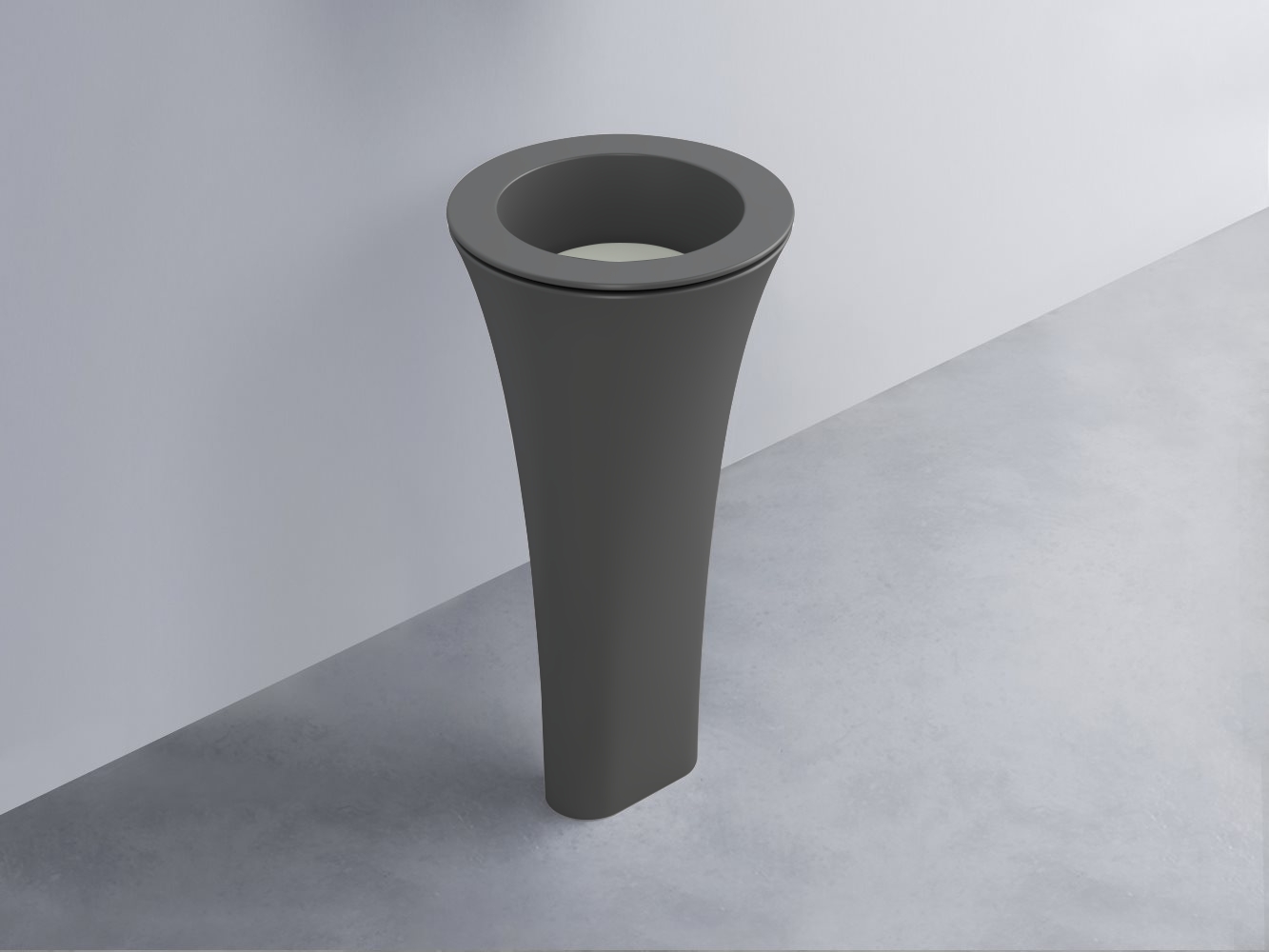 AMLA45-CM+AMPILT-PM+AMCOLT-CM Раковина Amedeo Tondo отдельностоящая cielo Enjoy + Amedeo Ceramica Cielo
