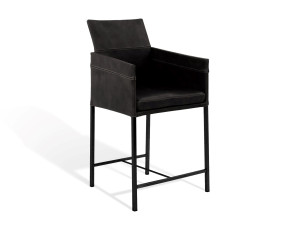 Мягкий барный стул с подлокотниками