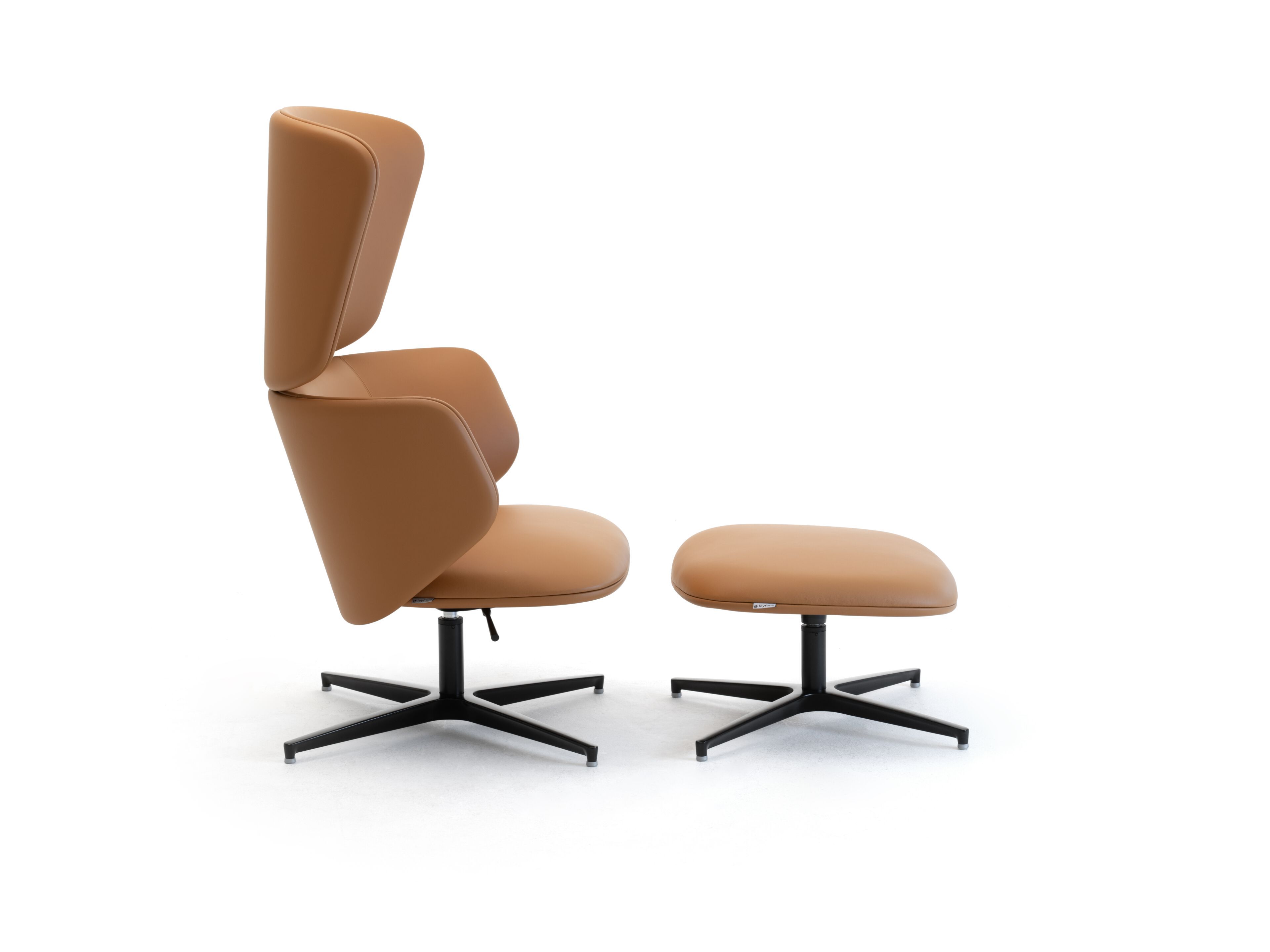 Кожаное вращающееся кресло с высокой спинкой для контракта Leyform Alisè Lounge ARCH-00064529 - Вид №12