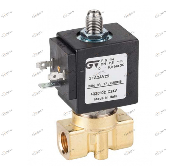 GENEBRE 4320 01 220v (4320) 3-ходовой электромагнитный клапан прямого действия Н.З 