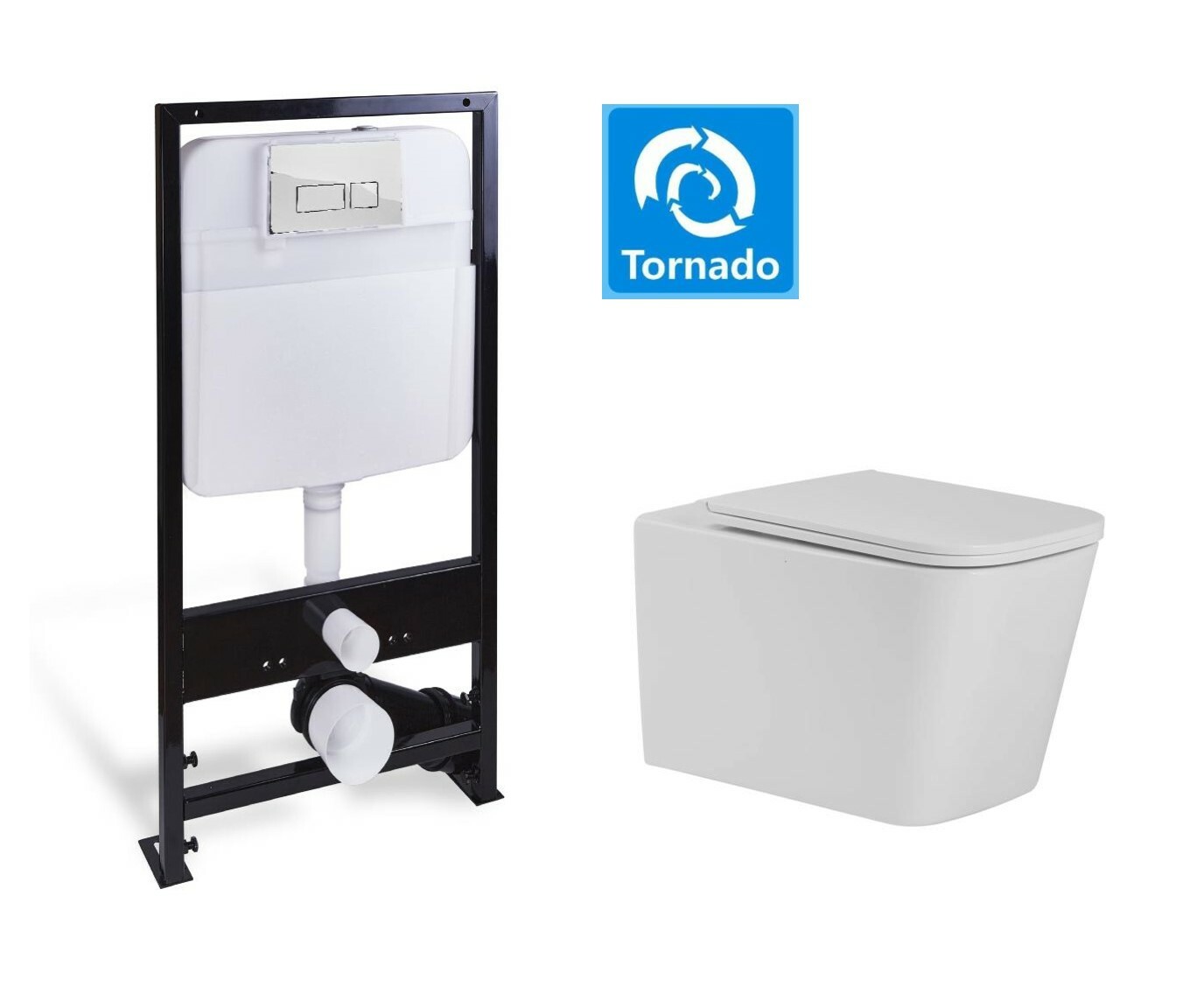 Подвесные унитазы SL-5027+SL-01 SANTILINE 