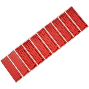 Пломба наклейка Европартнер матовая не оставляющая след 21x66 мм 10 шт.