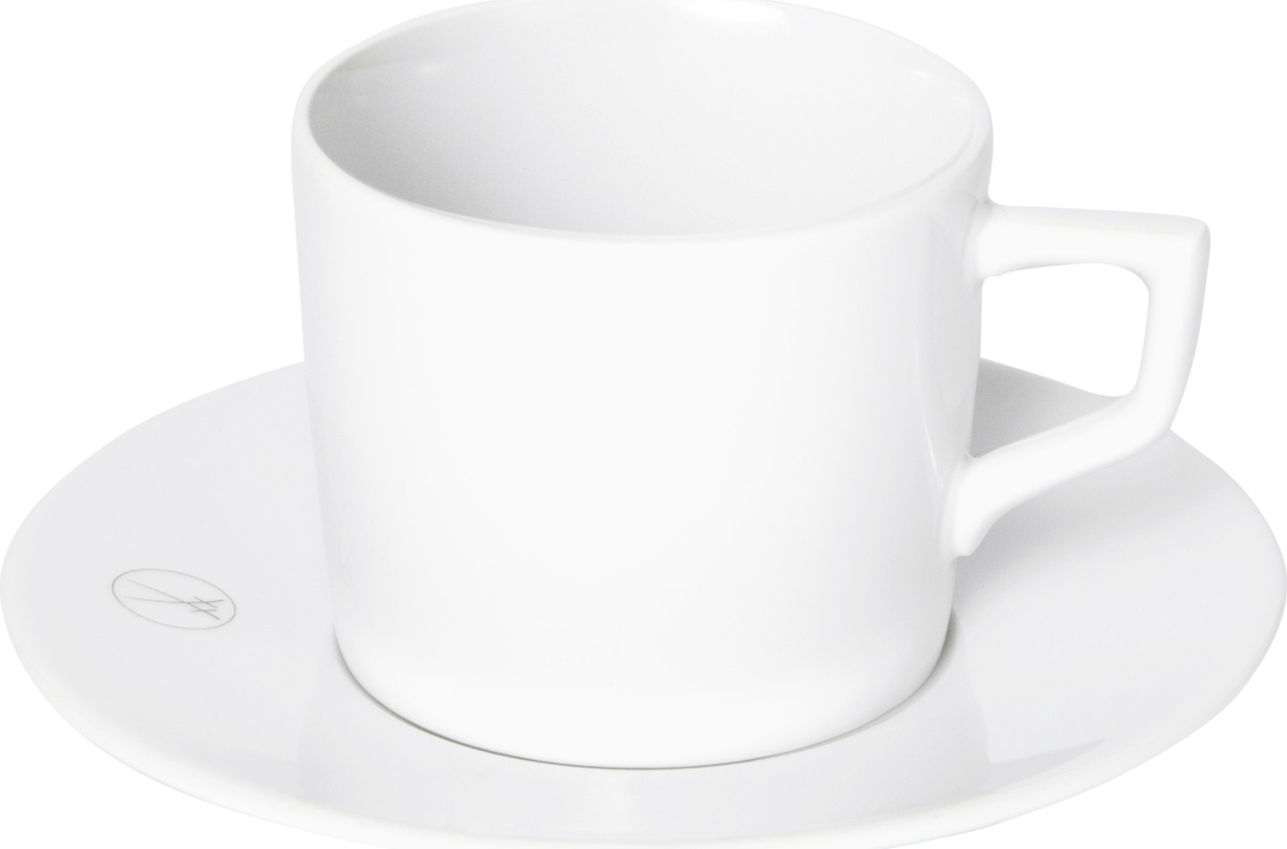 10663814 Meissen Чашка для эспрессо с блюдцем Meissen "Мечи.Лаконичный серый" 50мл, п/к Фарфор 