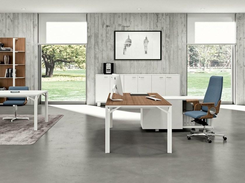 Quadrifoglio Исполнительный угловой письменный стол с ящиками X9 sun-id-1356506 - Вид №3