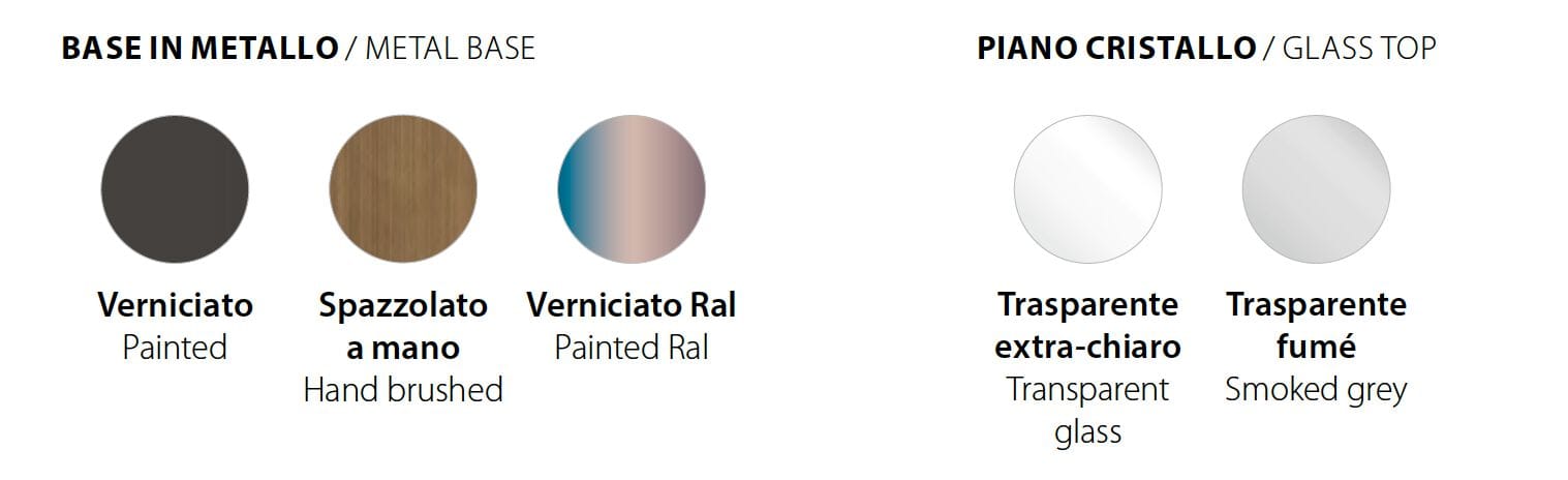 Фиксированный стол с хрустальной столешницей RIFLESSI ARCH-00031647 - Вид №3