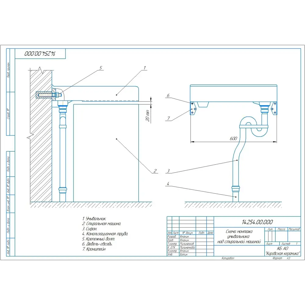 KIROVIT Престиж — компактная раковина для стиральной машины 82973820 STLM-0038382 - Вид №8