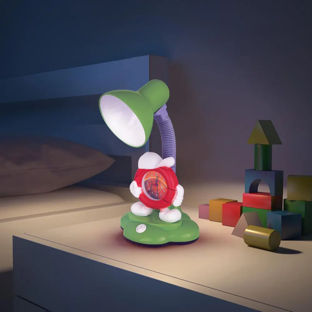 Настольная лампа с часами Camel KD-388 «Баскетбол», цвет зелёный CAMELION STLM-2093233 - Вид №7