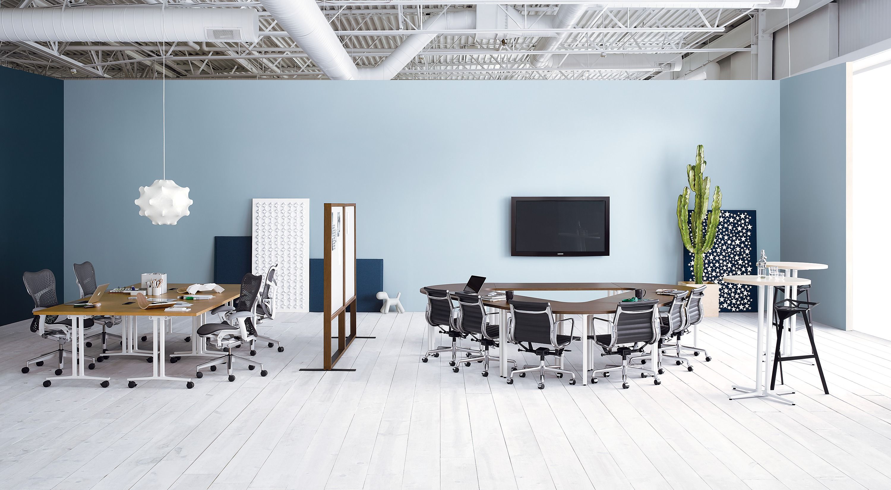 Высокий круглый стол со спицами Herman Miller Everywhere ARCH-00150517 - Вид №4
