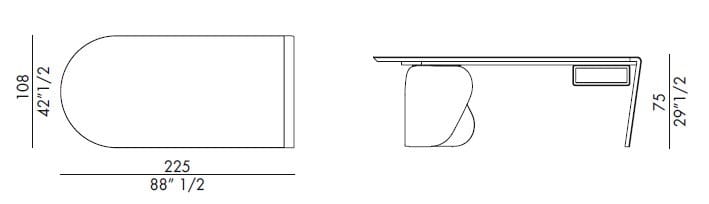 Керамический стол с ящиками EFORMA Onda ARCH-00052379 - Вид №4
