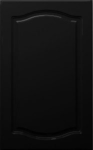 Фасады для кухни Классика Фрезеровка «Классика двойная» Черный глянец №212