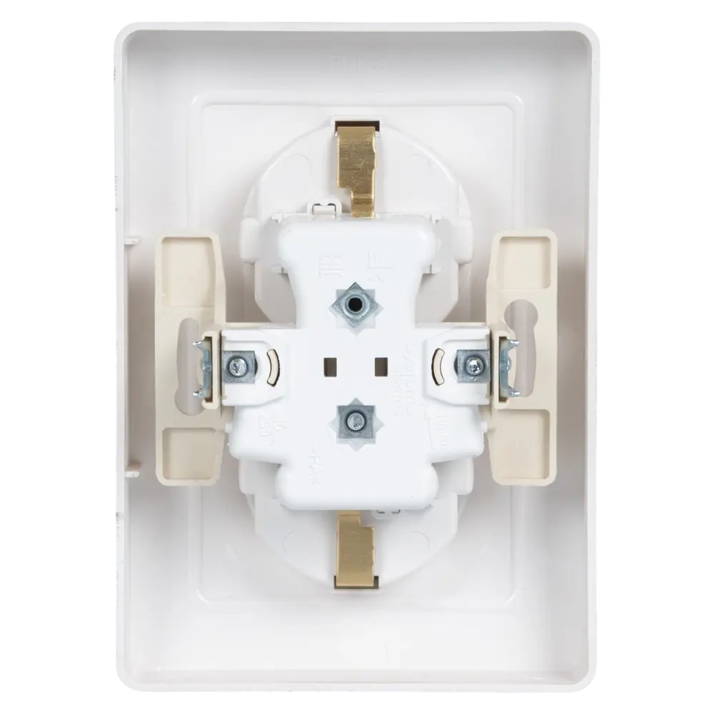 Розетка двойная встраиваемая Systeme Electric Blanca с заземлением со шторками цвет титан 86728848 STLM-2182332 - Вид №4