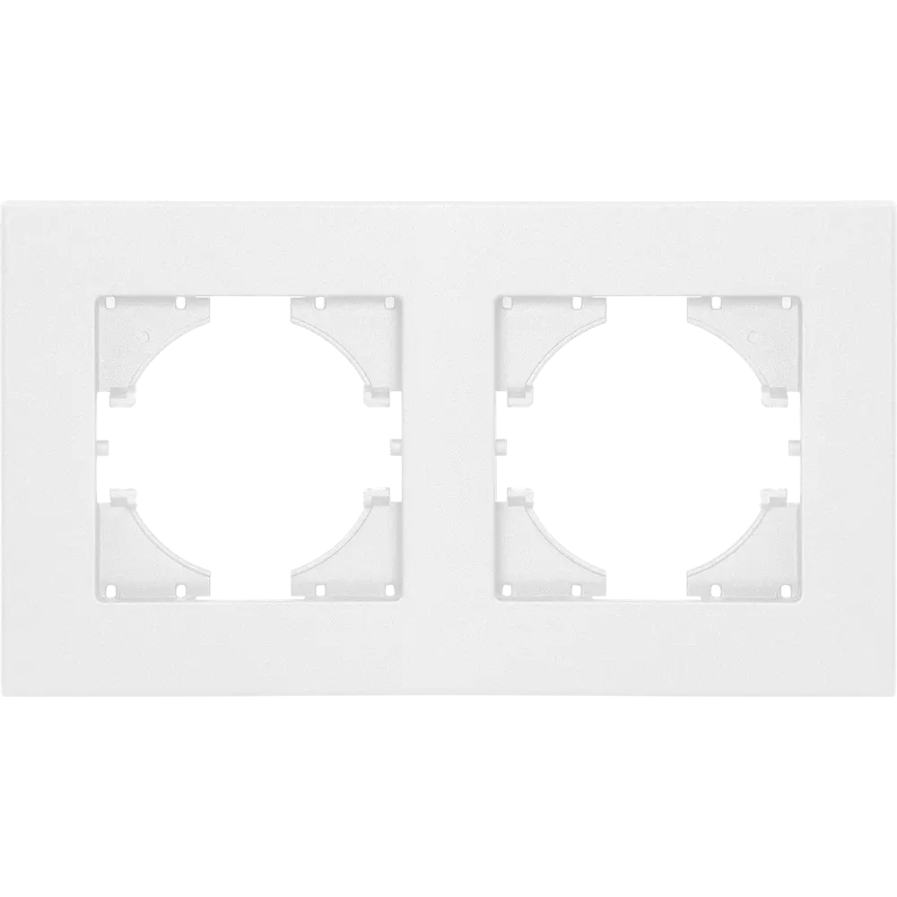 Рамка GUSI Electric City для розеток и выключателей - 2 поста, белая 84695702 Ugra STLM-0053801