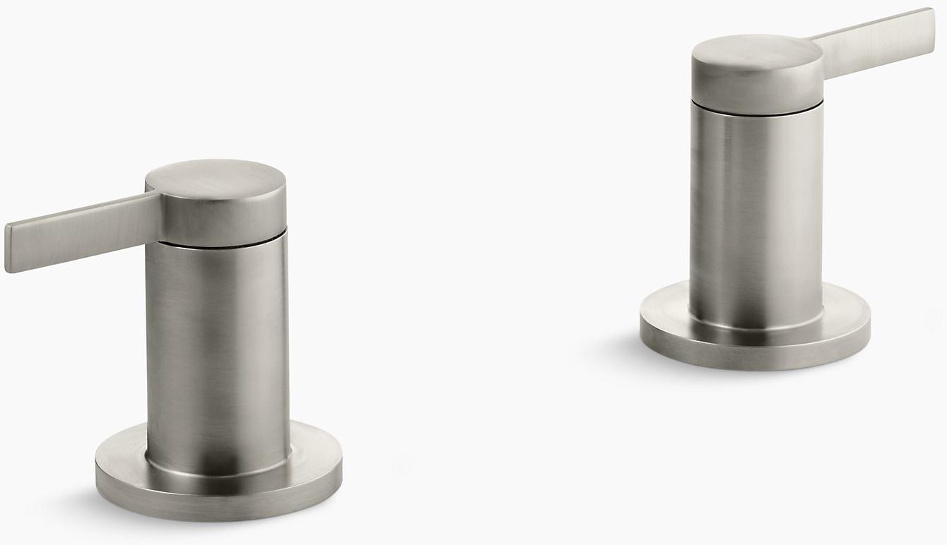 KOHLER Stillness Трим клапана для ванны с высоким расходом для настенного или настенного монтажа с ручками рычага, только ручки, клапан в комплект не входит K-T955-4-BN 