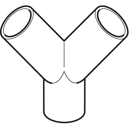 GEBERIT 367.481.16.1 Тройник двойной Y-образный Geberit PE 2 x 30°  - Вид №1