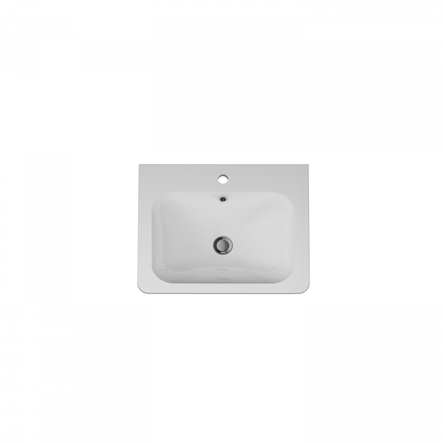 M55WPX0601WG D раковина мебельная исскуственный мрамор 60см встроенная глянец шт AM.PM Bliss - Вид №2