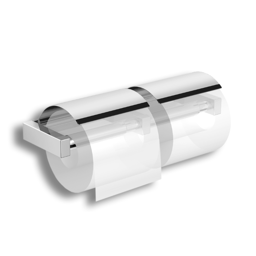 30042A Бумагодержатель двойной подвесной цвет хром LANGBERGER VICO