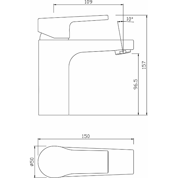 40-04L ORFEY  Смеситель для умывальника  ARGO kran 4004lorfey - Вид №1