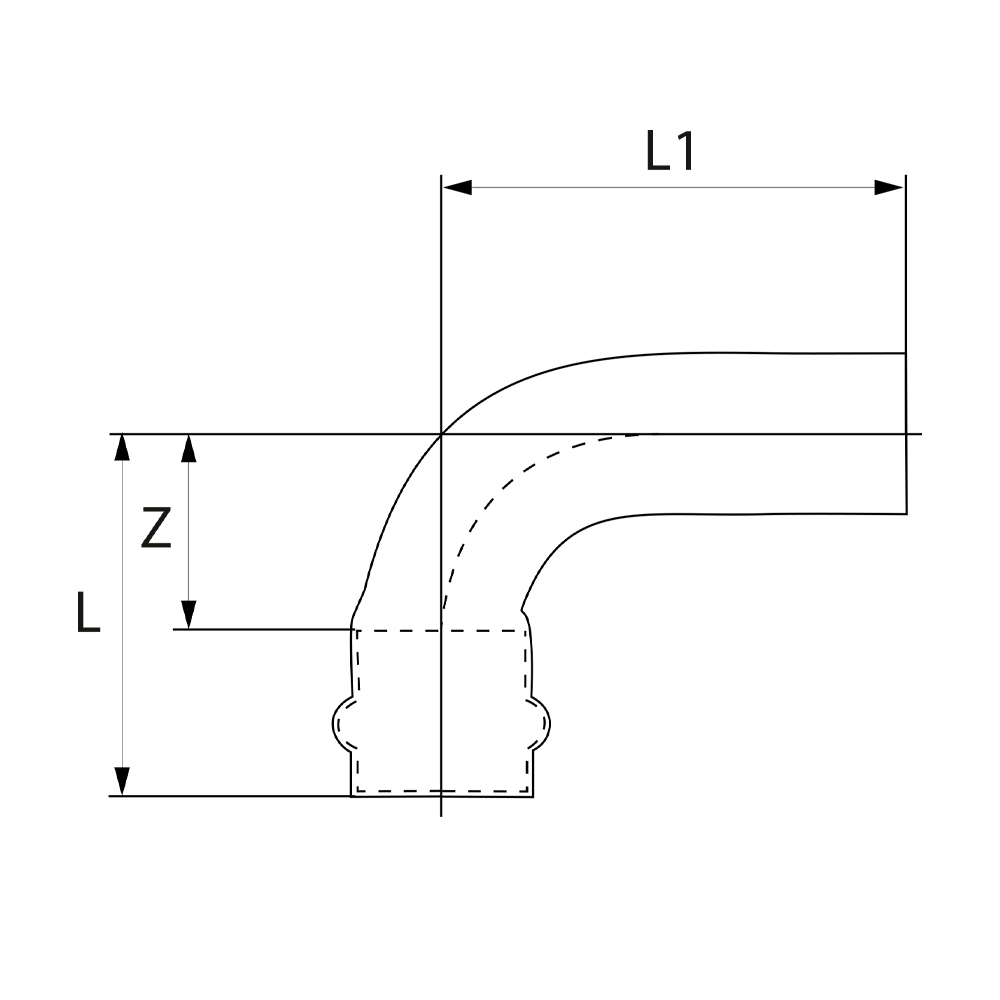 PS50010350000 Отводы Tece  - Вид №1