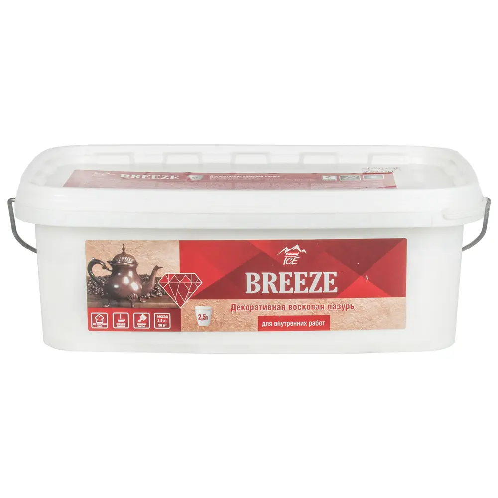 Лазурь декоративная восковая Parade Ice Breeze, 2.5 л, бесцветный 16774385 STLM-2135034 ЛАКРА 