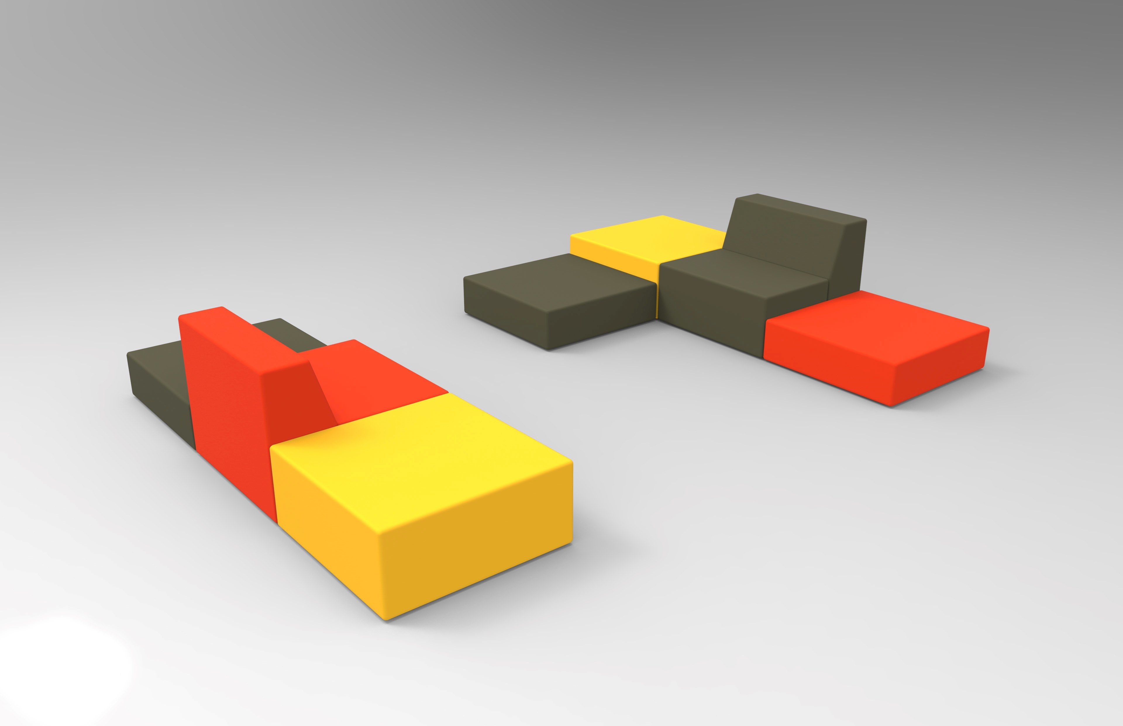 Модульный диван для контракта из пены QM Quinze & Milan Rpbw ARCH-00090123 - Вид №9