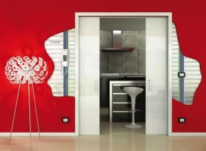 PROTEK® Рама стойки для раздвижных дверей с проходом для проводки Magic box®