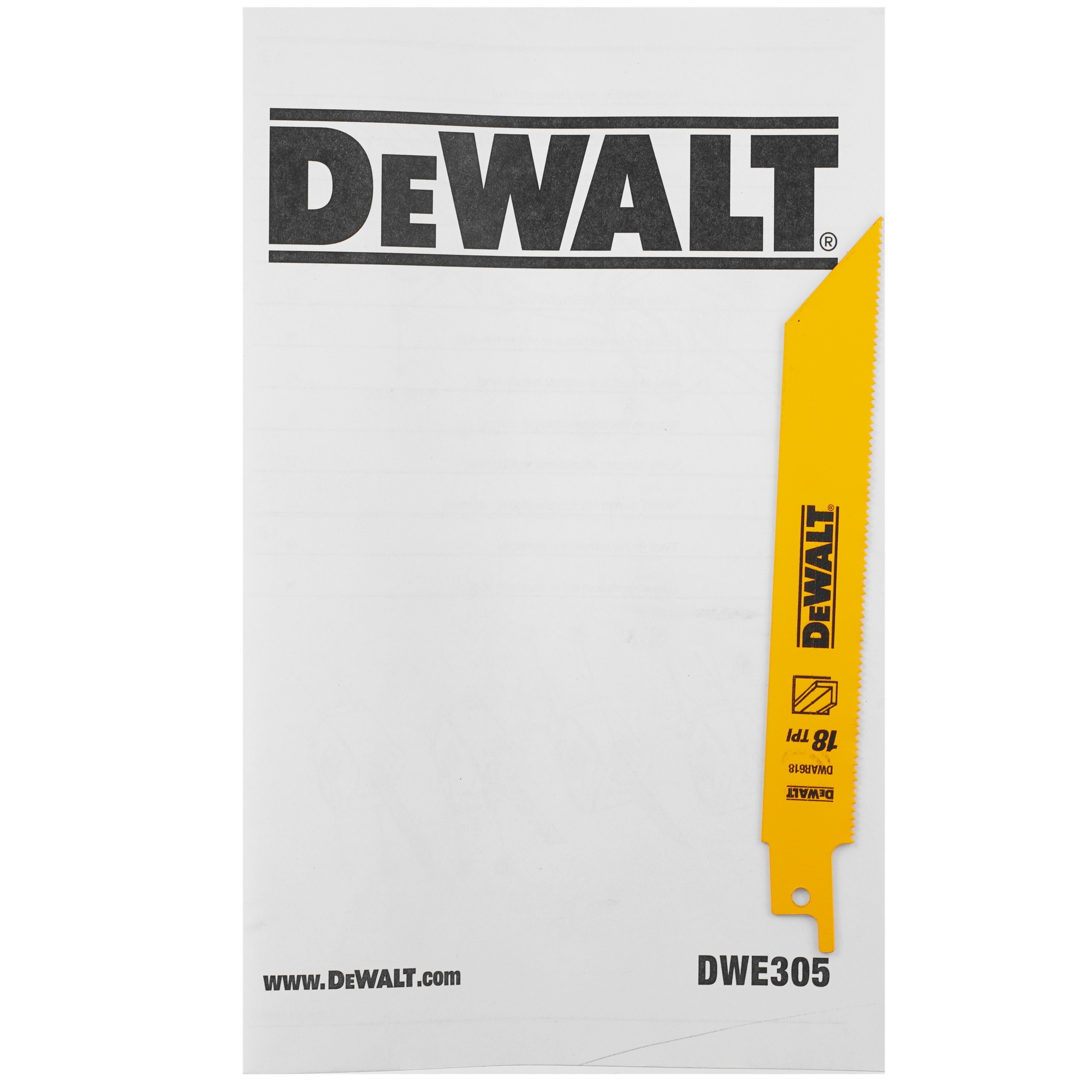Сабельная пила DeWalt DWE305PK 5437811 STDN-0068592 - Вид №5
