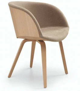 Midj Стул из ткани с подлокотниками Danny