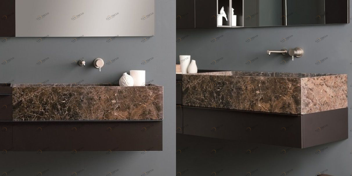 Toscoquattro Тумба под раковину с 1 ящиком 90 см PIANO мокко матов 24A12LO