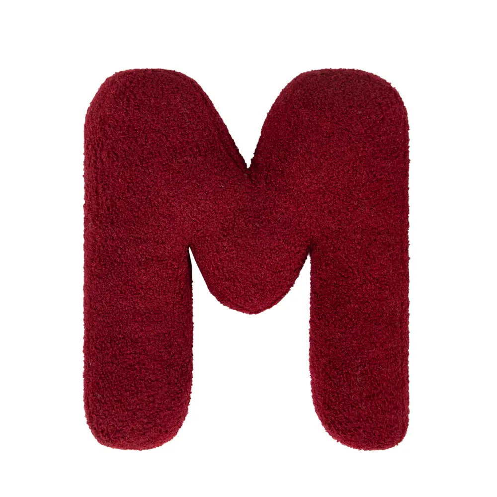 Декоративная подушка Буква М 20×40 см красная 89428279 СТОЛИЦА ТЕКСТИЛЯ STLM-1578797