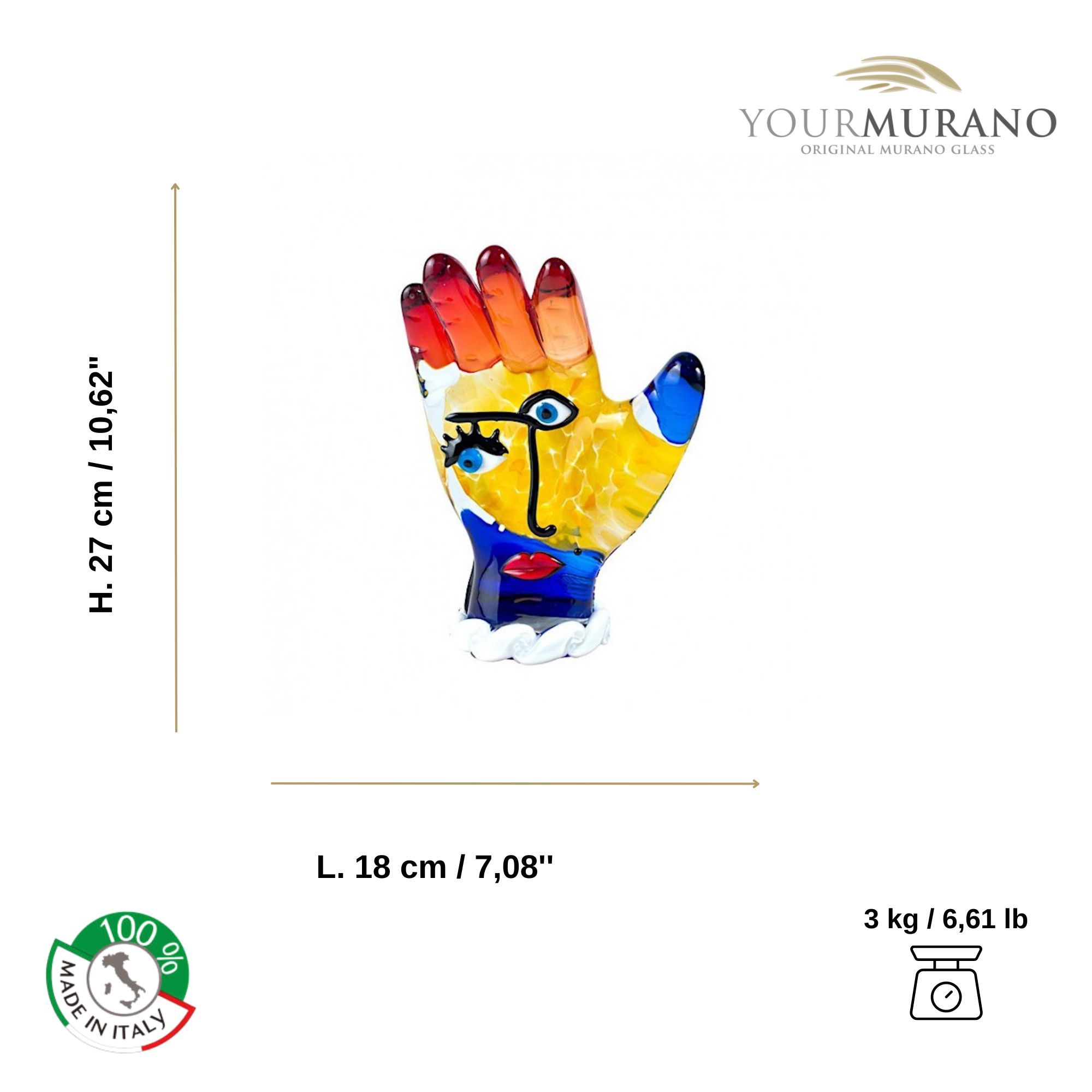 Абстрактная скульптура ручной работы из муранского стекла YourMurano Picasso'S Figures ARCH-00037029 - Вид №8