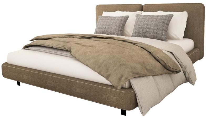 ANA ROQUE INTERIORS Двуспальная кровать из ткани с мягким изголовьем Urban sun-id-1479611 - Вид №1