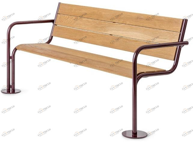 Nola Industrier Деревянная скамейка со спинкой Grow U17-16m/u17-16n