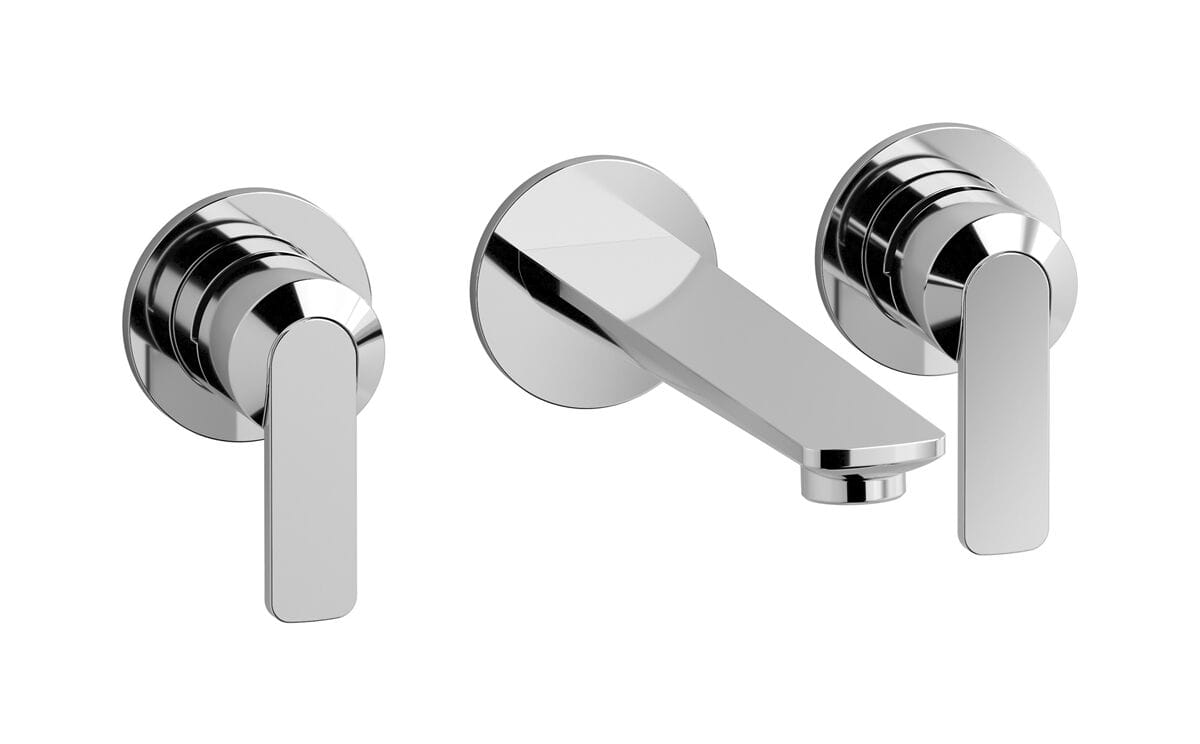 3 отверстия настенный смеситель для раковины с автоматическим сливом IB C-67 ARCH-00116195 - Вид №2