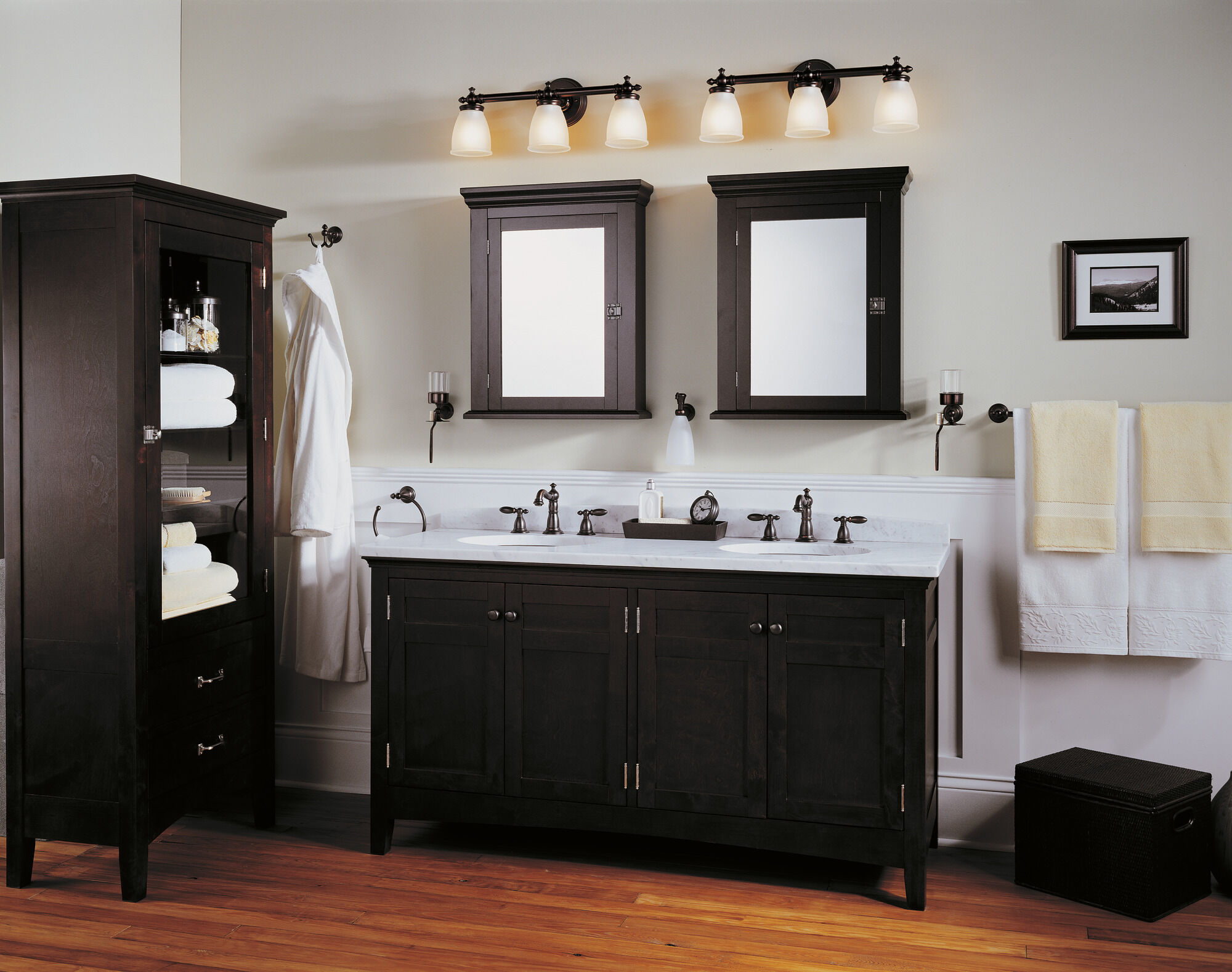 3555-RBMPU-DST Смеситель для ванной комнаты с двумя ручками Delta Faucet Victorian Венецианская бронза - Вид №2