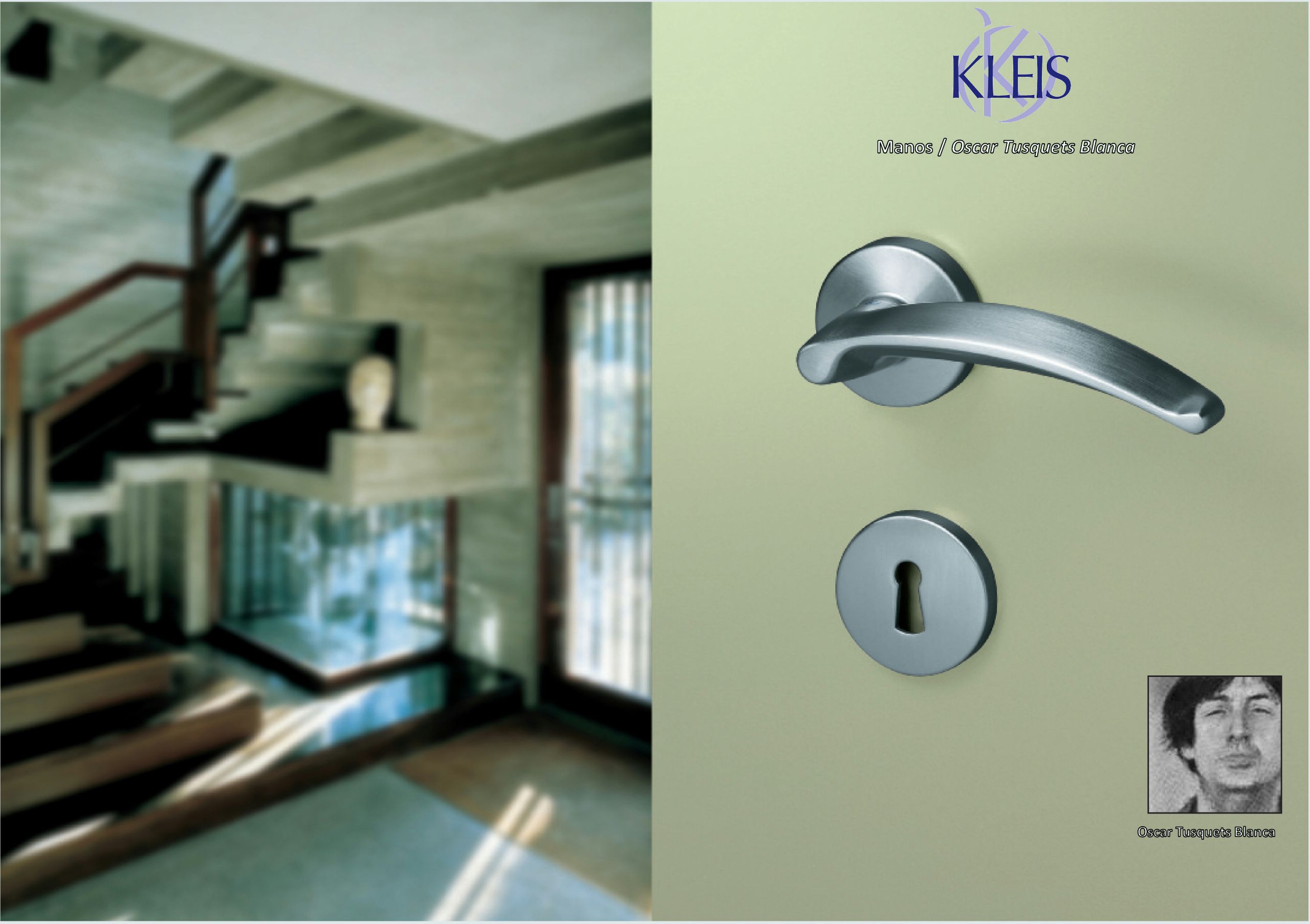 Латунная ручка на розетке KLEIS Manos ARCH-00022587 - Вид №1