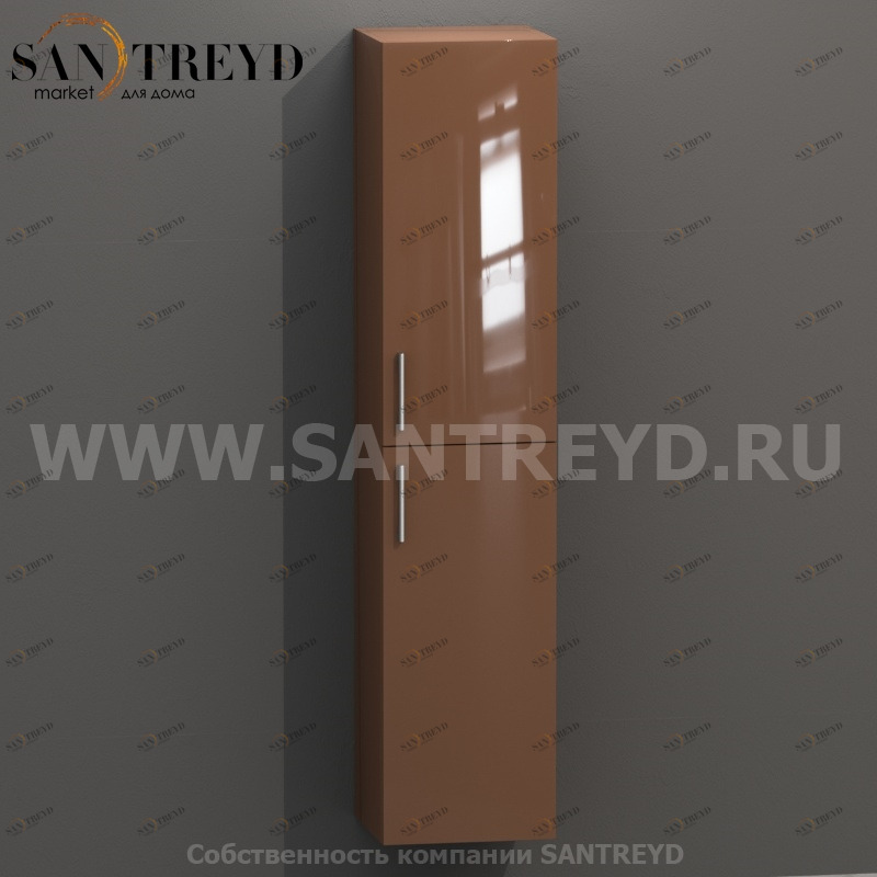 MDC170 Высокий шкаф с двумя створками 160 см коричневый Globo 4ALL Италия Ceramica Globo