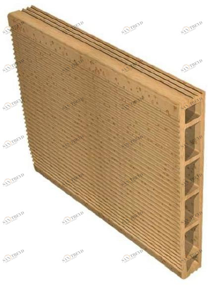 SIAI Пустотелый кирпич для облицовки Alveolater bio t B-at0410