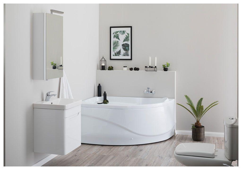 Акриловая ванна Aquanet Graciosa 150x90 L (каркас + смеситель Aquanet Practic 2 AF111-63B) 002039400018300700216780 - Вид №8