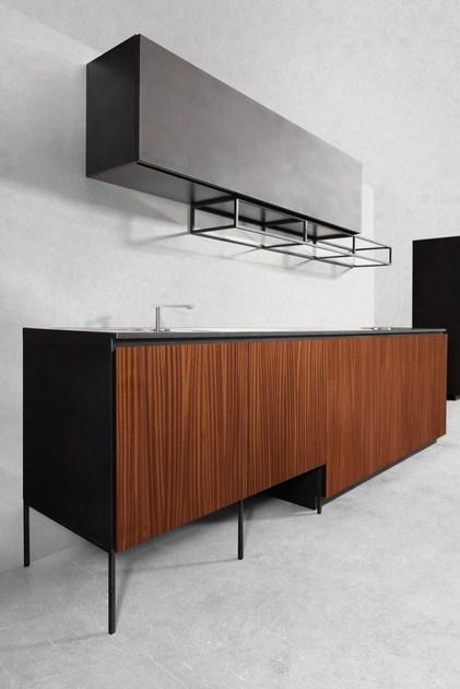 Xera by Arex Линейная кухня из стали и дерева sun-id-1496959 - Вид №1